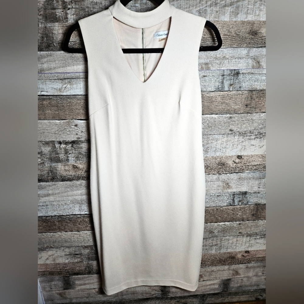 Calvin Klein Dress Size 4 Blush Colored Mini Dress